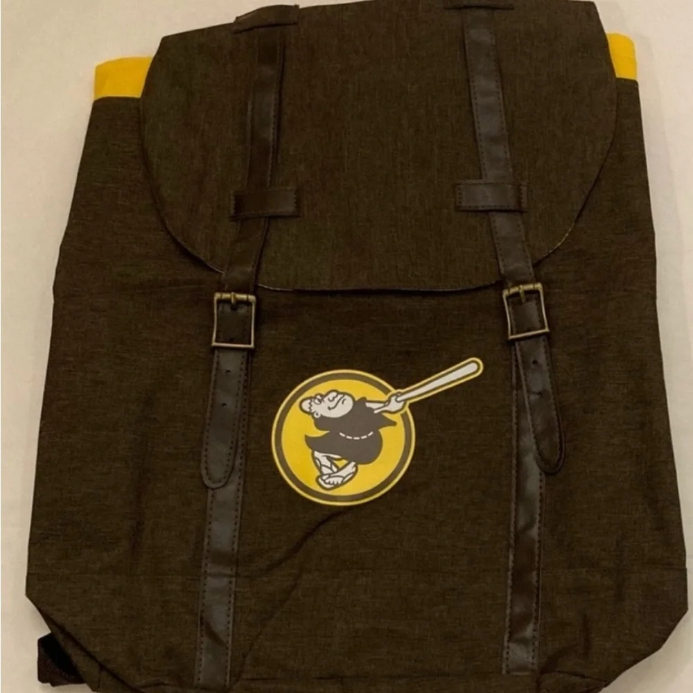 NWT Padres Swinging Friars Backpack Brown One Size